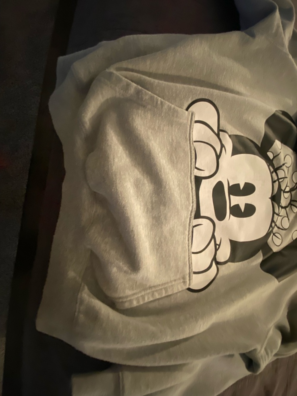 Disney Light Gray Pullover Hoodie with Minnie - Picture 4 of 5
